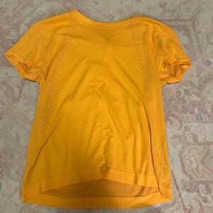 lululemon athletica Vibrant Orange Short Sleeve Tee